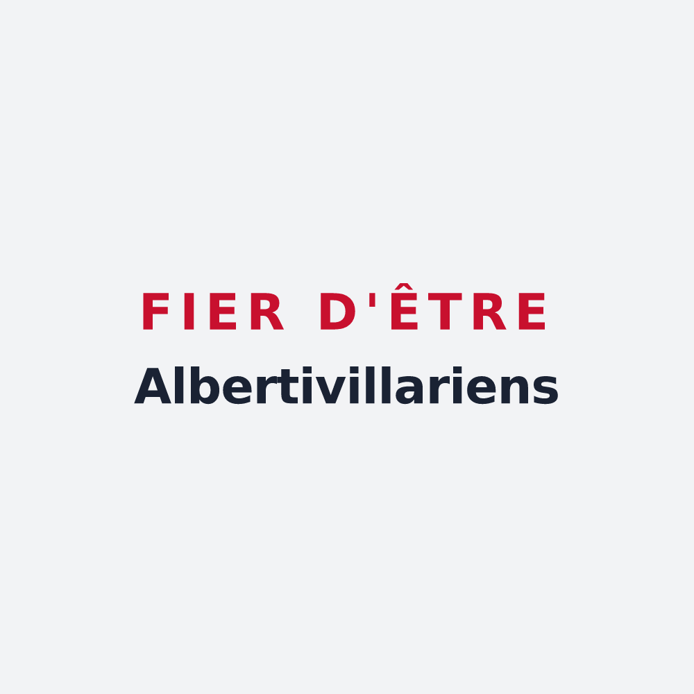 Poster « Fier d'être Albertivillariens » — design pour Aubervilliers