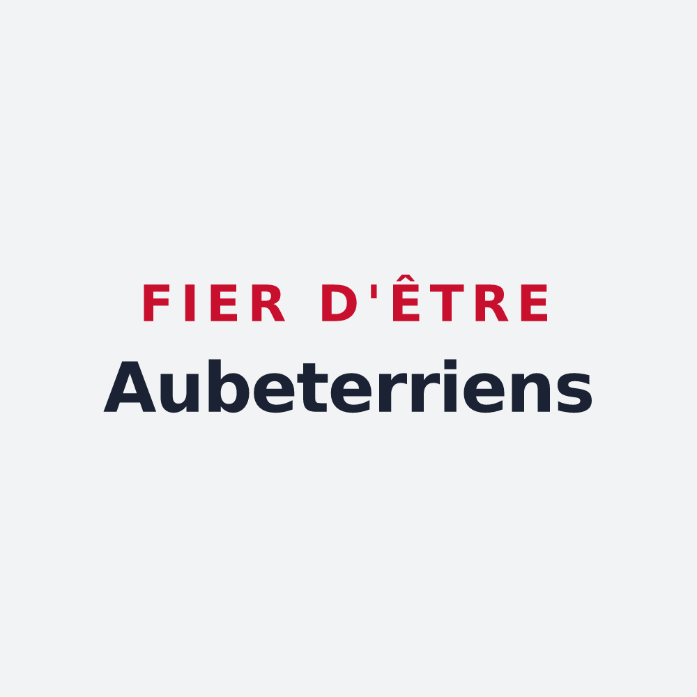Poster « Fier d'être Aubeterriens » — design pour Aubeterre