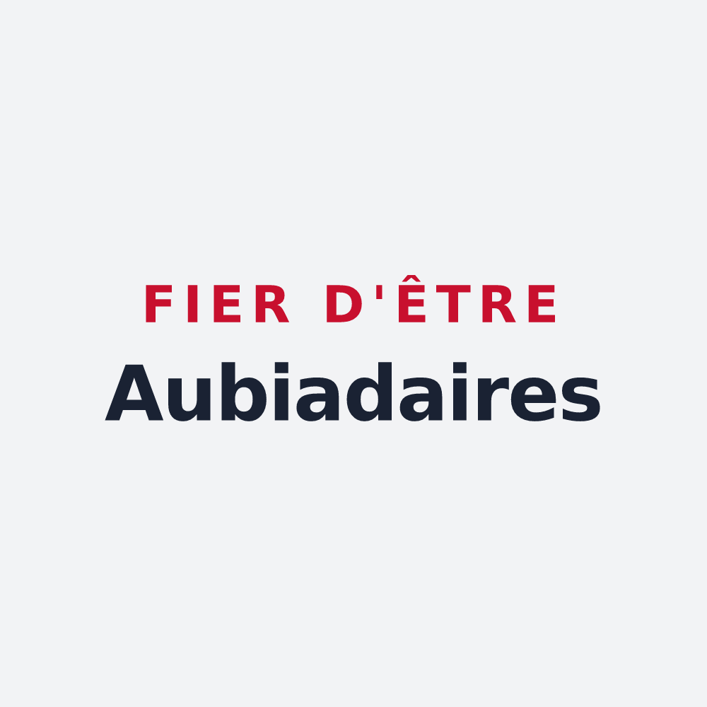 Poster « Fier d'être Aubiadaires » — design pour Aubiat