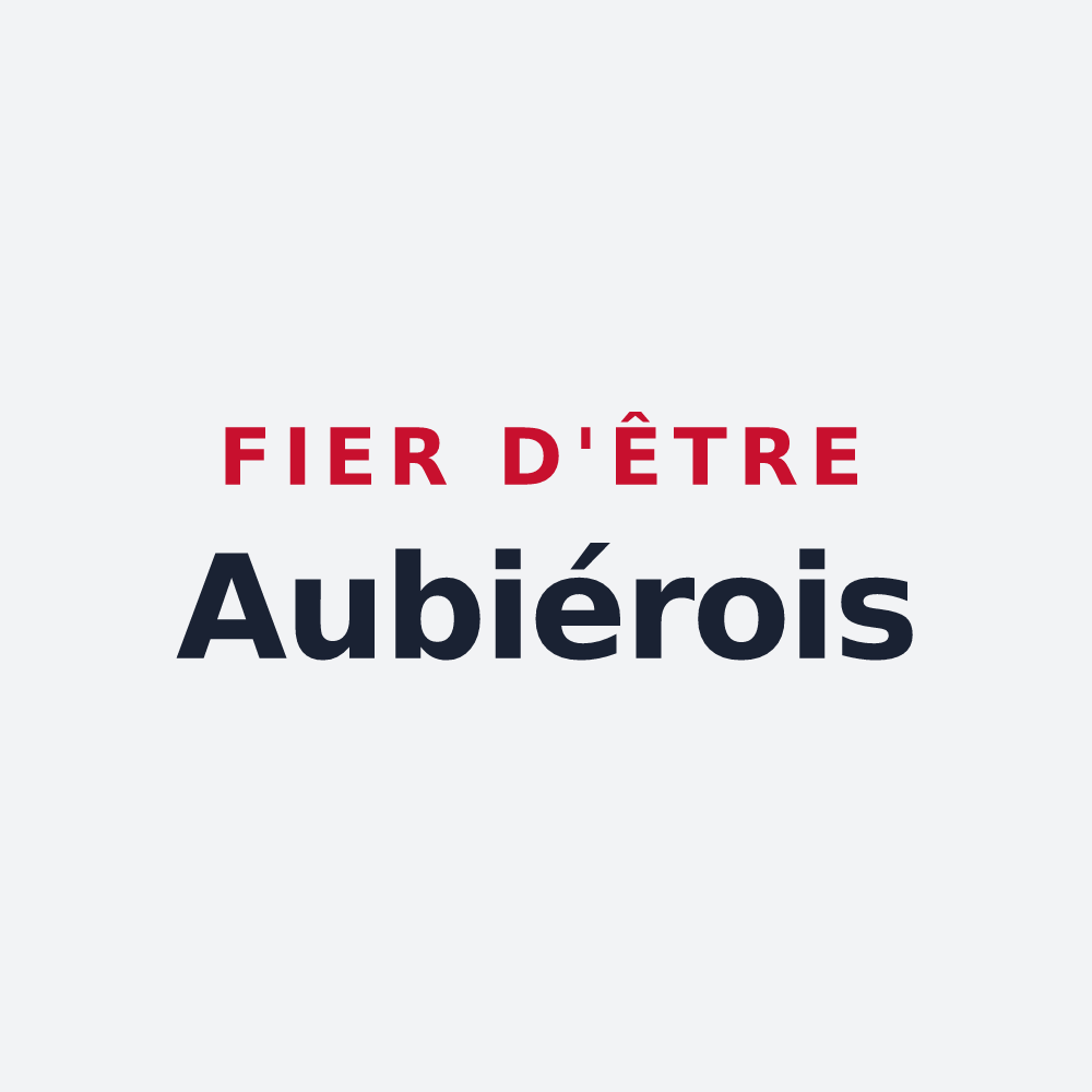 Poster « Fier d'être Aubiérois » — design pour Aubière