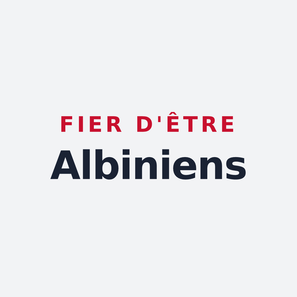 Poster « Fier d'être Albiniens » — design pour Aubigny