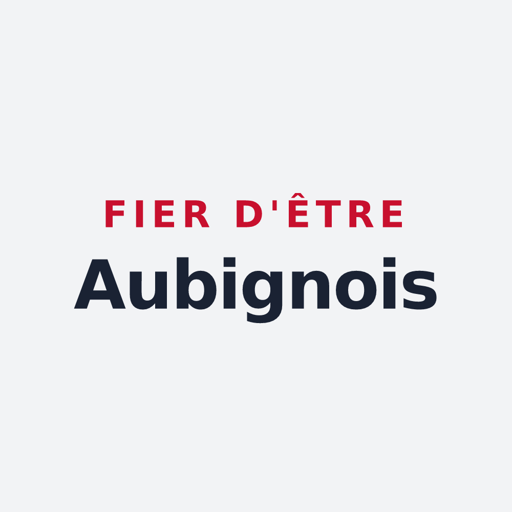 Poster « Fier d'être Aubignois » — design pour Aubigny-au-Bac