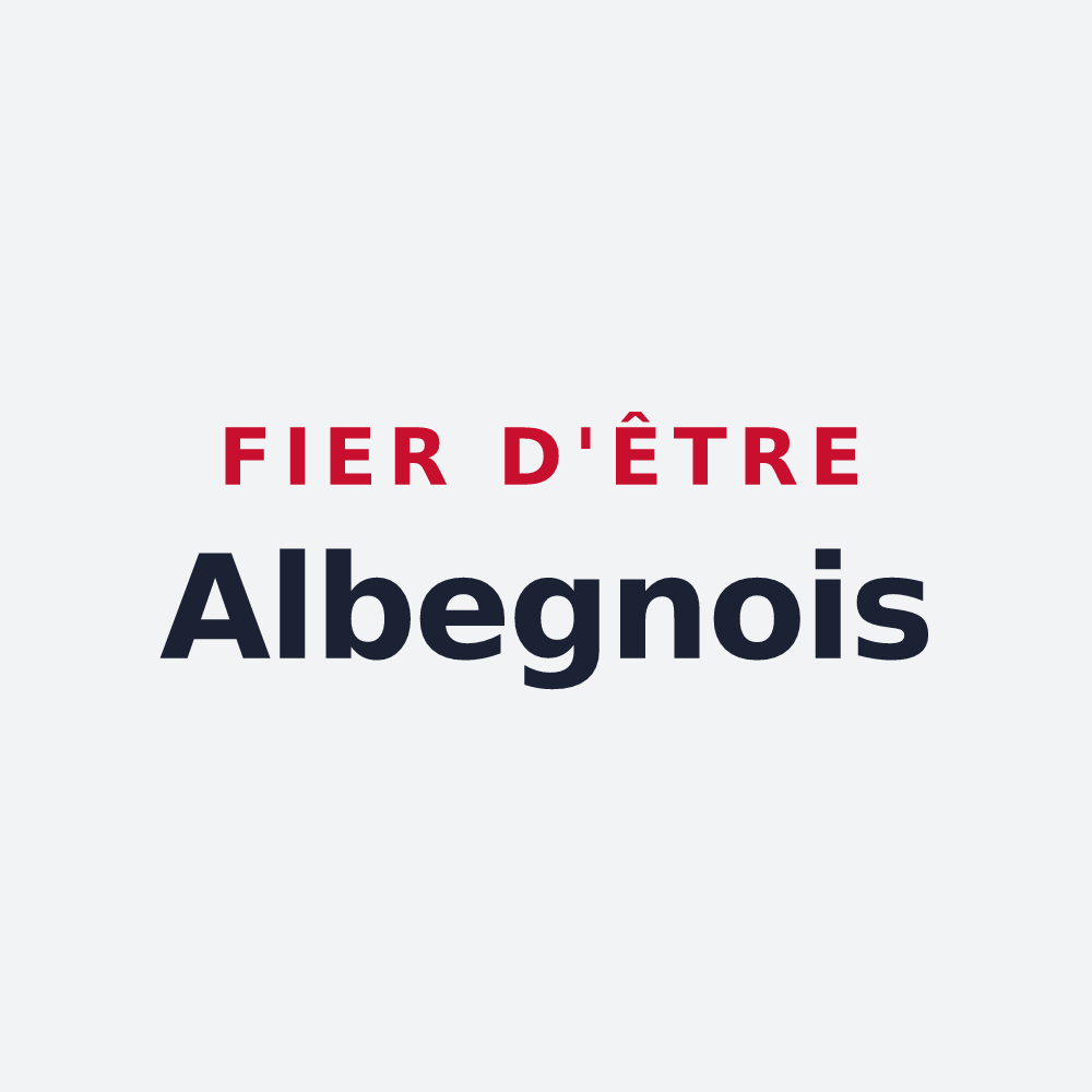 Poster « Fier d'être Albegnois » — design pour Aubigny-aux-Kaisnes