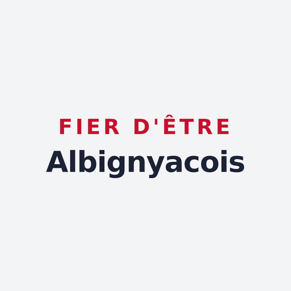 Poster « Fier d'être Albignyacois » — design pour Aubigny-en-Laonnois