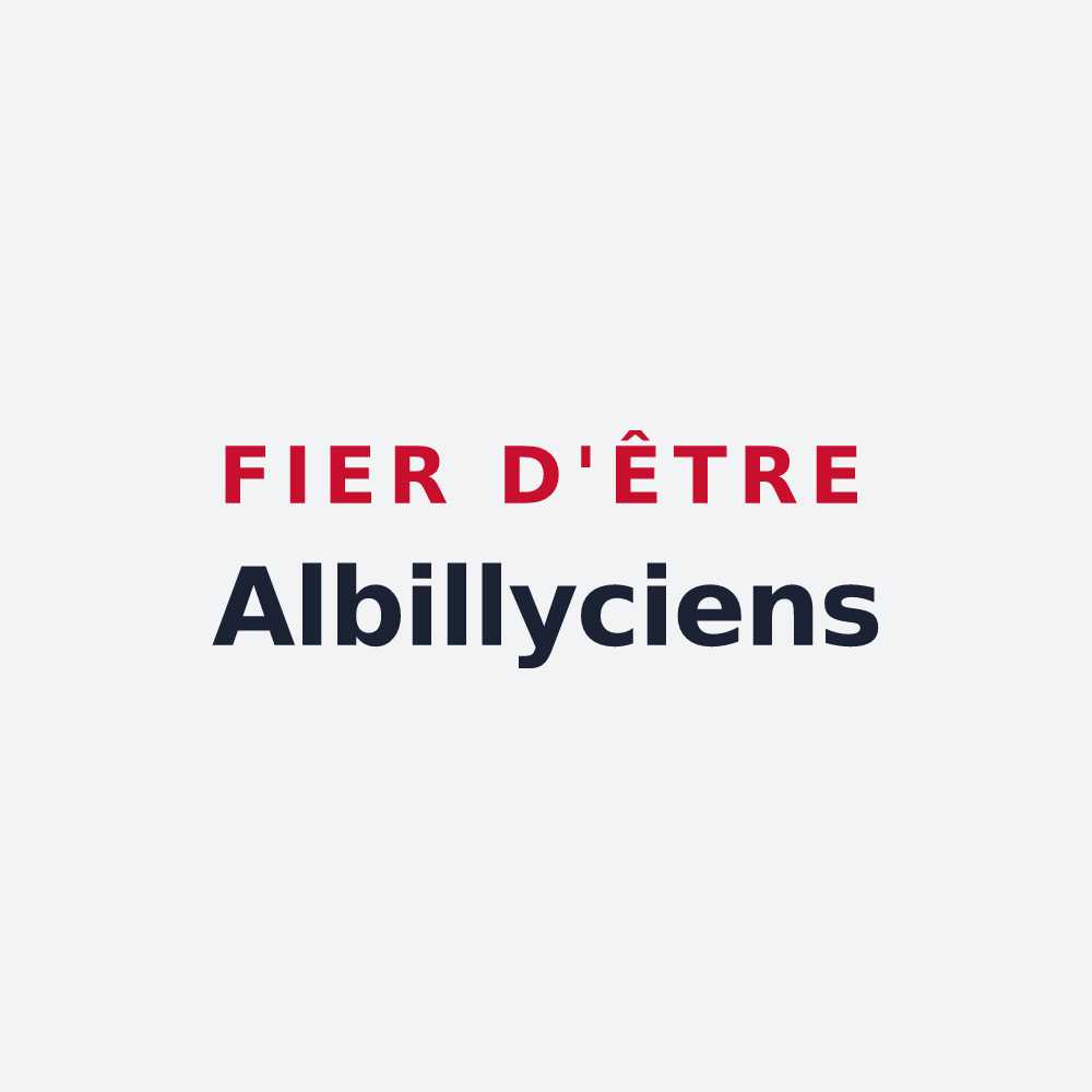 Poster « Fier d'être Albillyciens » — design pour Aubilly