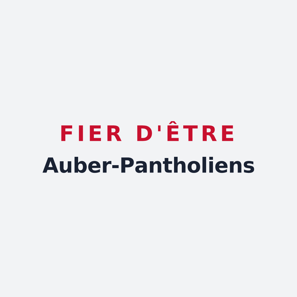 Poster « Fier d'être Auber-Pantholiens » — design pour Aubry-le-Panthou
