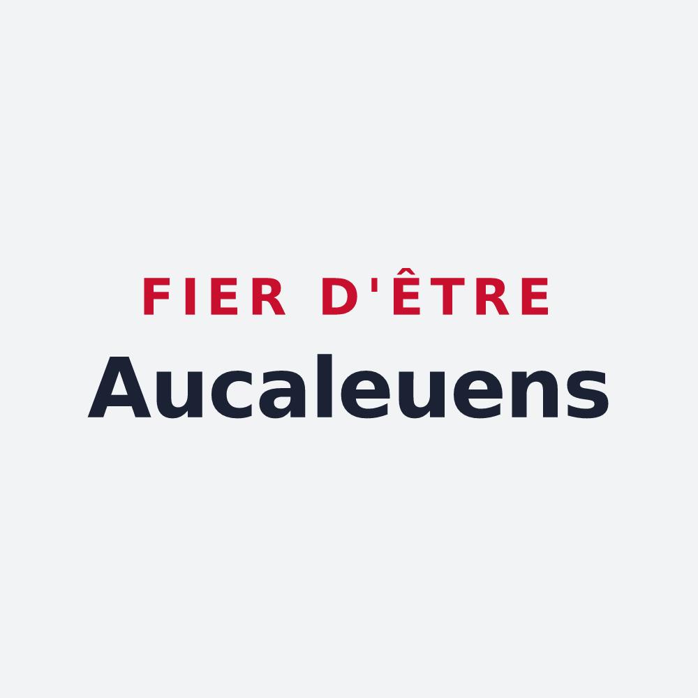 Poster « Fier d'être Aucaleuens » — design pour Aucaleuc