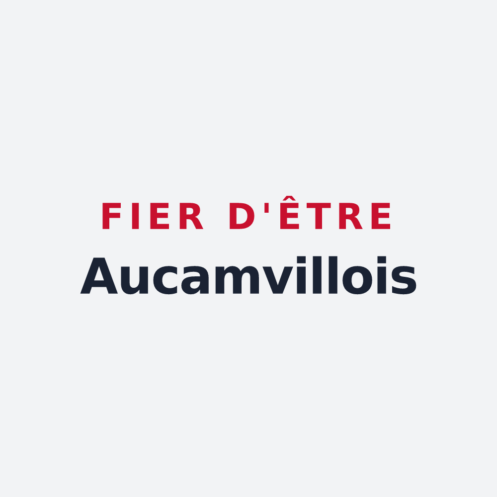 Poster « Fier d'être Aucamvillois » — design pour Aucamville