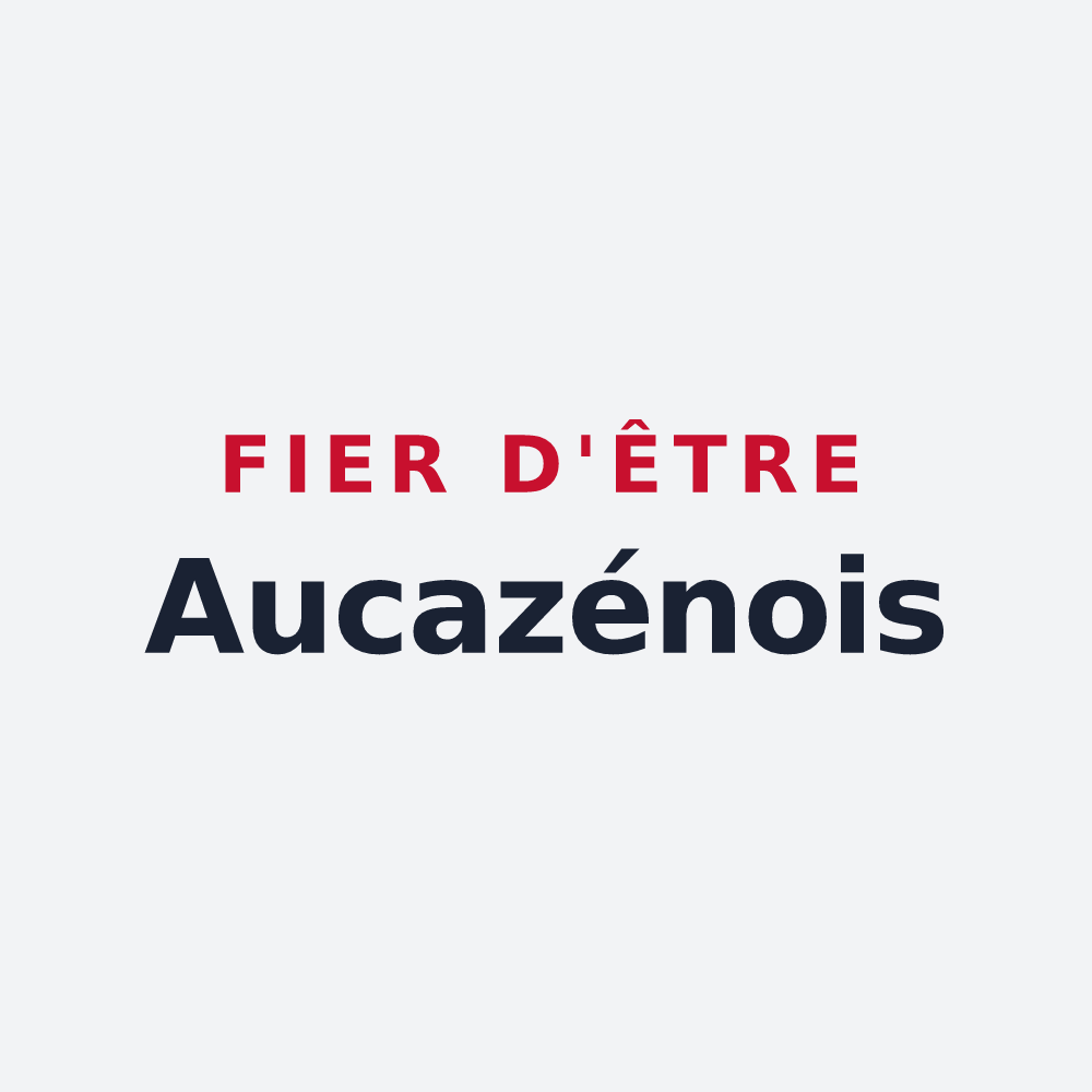 Poster « Fier d'être Aucazénois » — design pour Aucazein