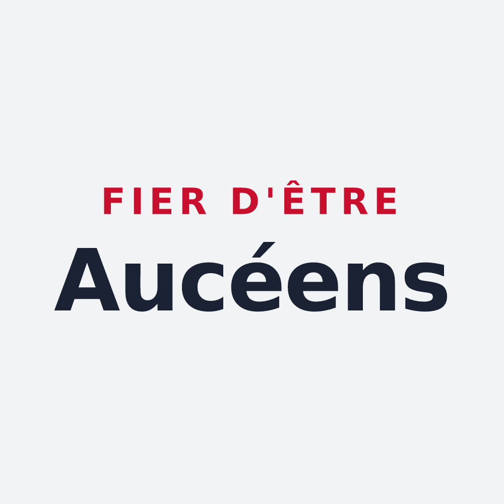 Poster « Fier d'être Aucéens » — design pour Aucey-la-Plaine