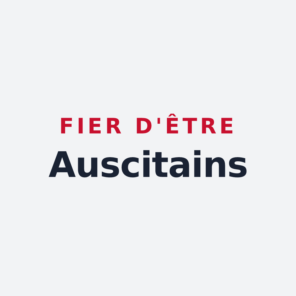 Poster « Fier d'être Auscitains » — design pour Auch