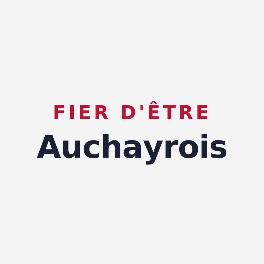 Poster « Fier d'être Auchayrois » — design pour Auchay-sur-Vendée