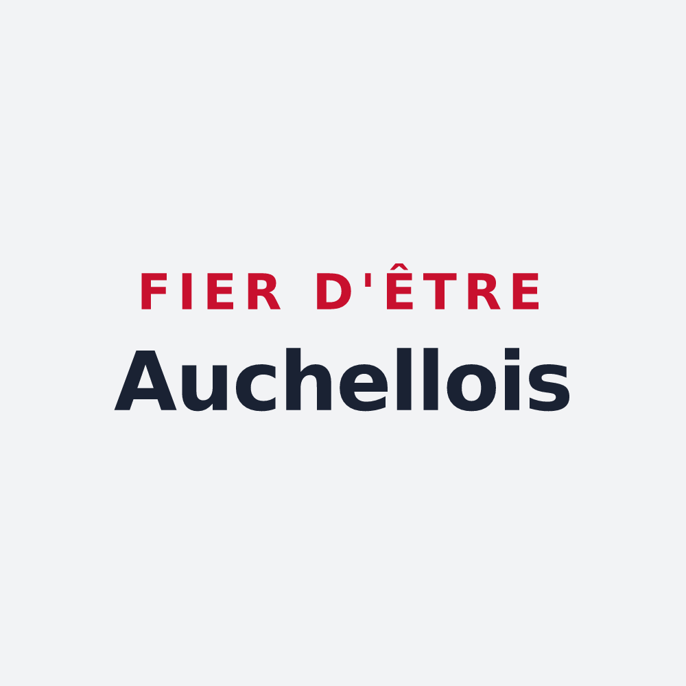 Poster « Fier d'être Auchellois » — design pour Auchel