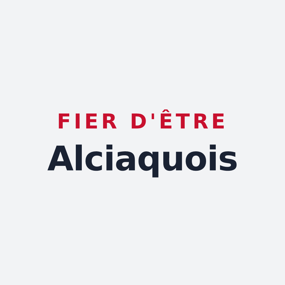 Poster « Fier d'être Alciaquois » — design pour Auchy-les-Mines