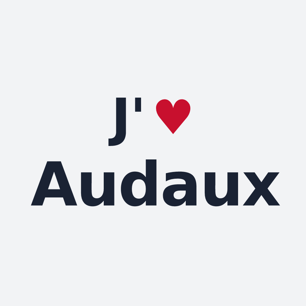 Poster personnalisé Audaux — design J'aime Audaux