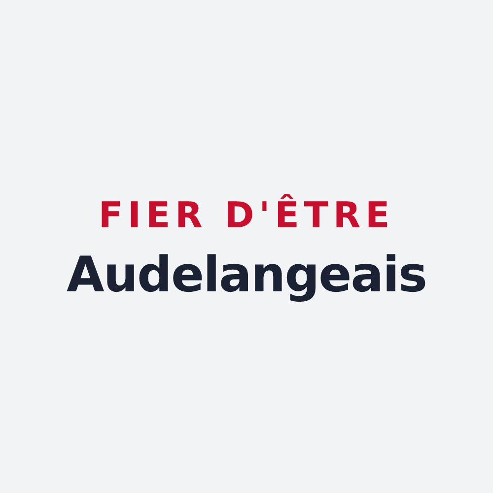 Poster « Fier d'être Audelangeais » — design pour Audelange
