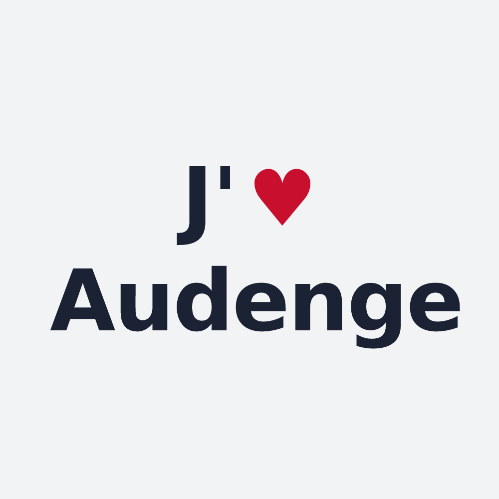 Poster personnalisé Audenge — design J'aime Audenge