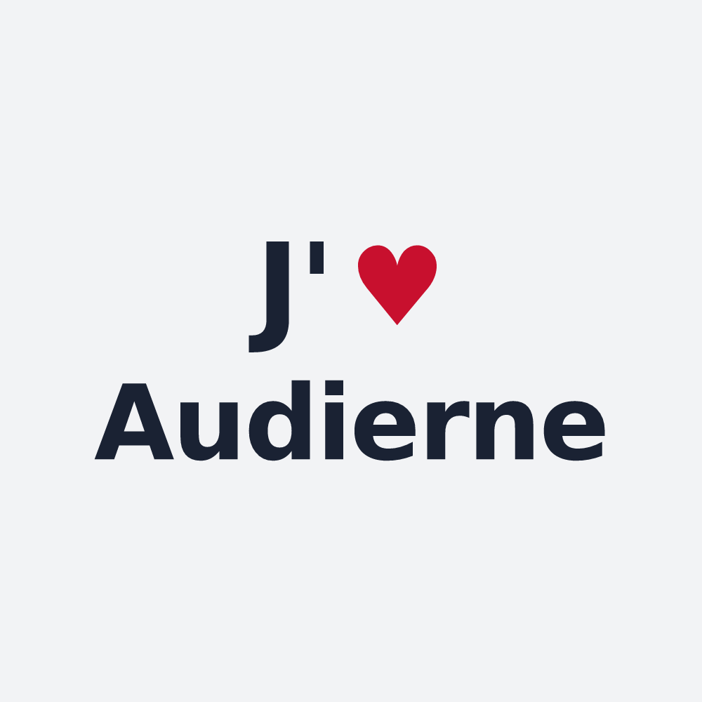 Poster personnalisé Audierne — design J'aime Audierne