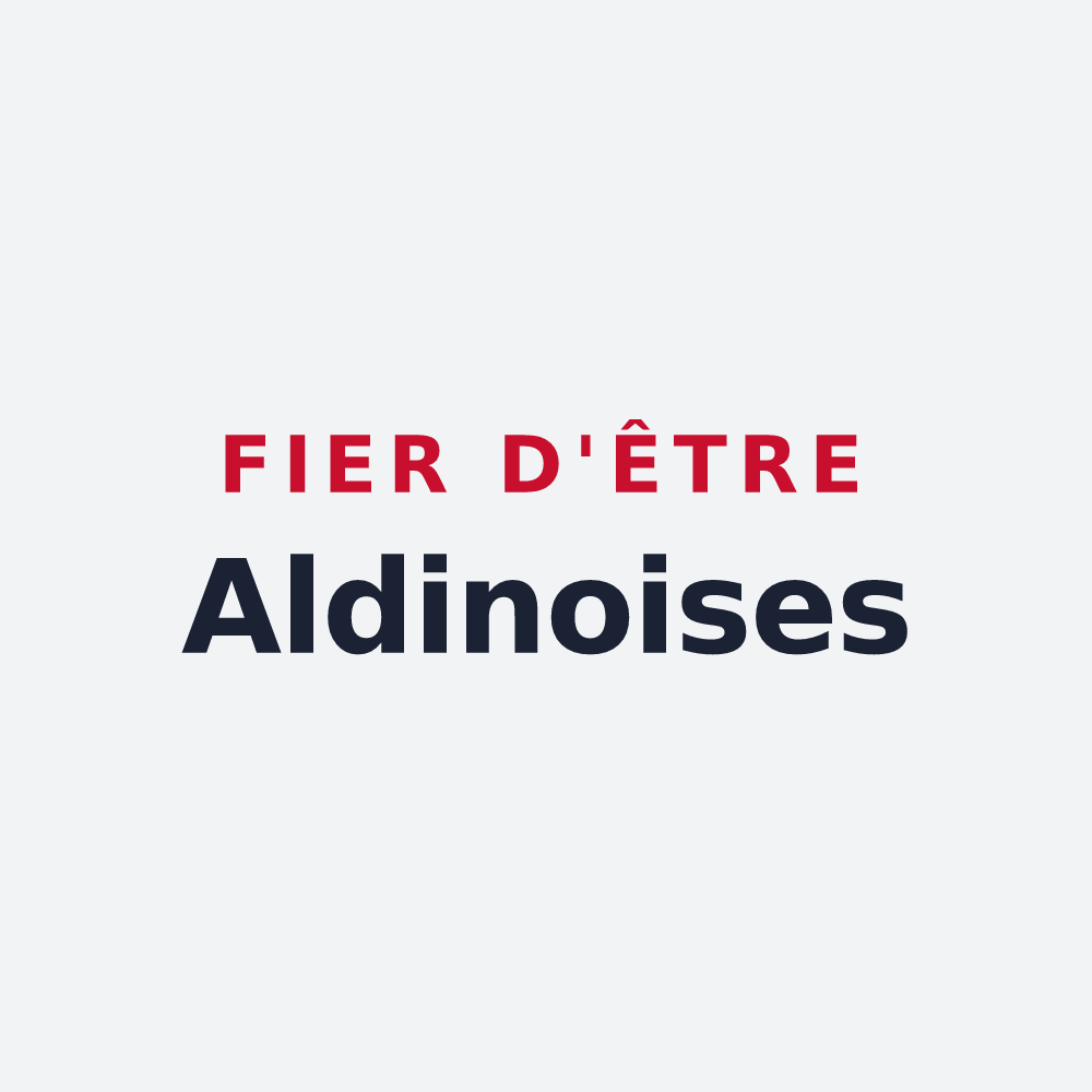 Poster « Fier d'être Aldinoises » — design pour Audignies