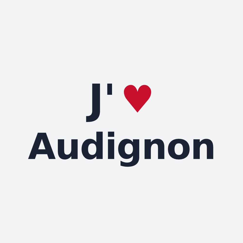 Poster personnalisé Audignon — design J'aime Audignon