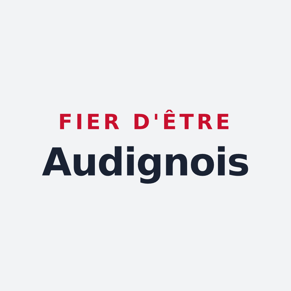 Poster « Fier d'être Audignois » — design pour Audigny