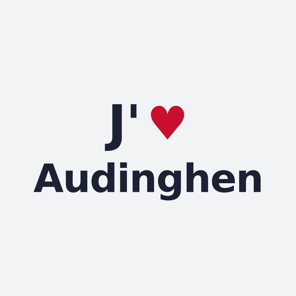 Poster personnalisé Audinghen — design J'aime Audinghen
