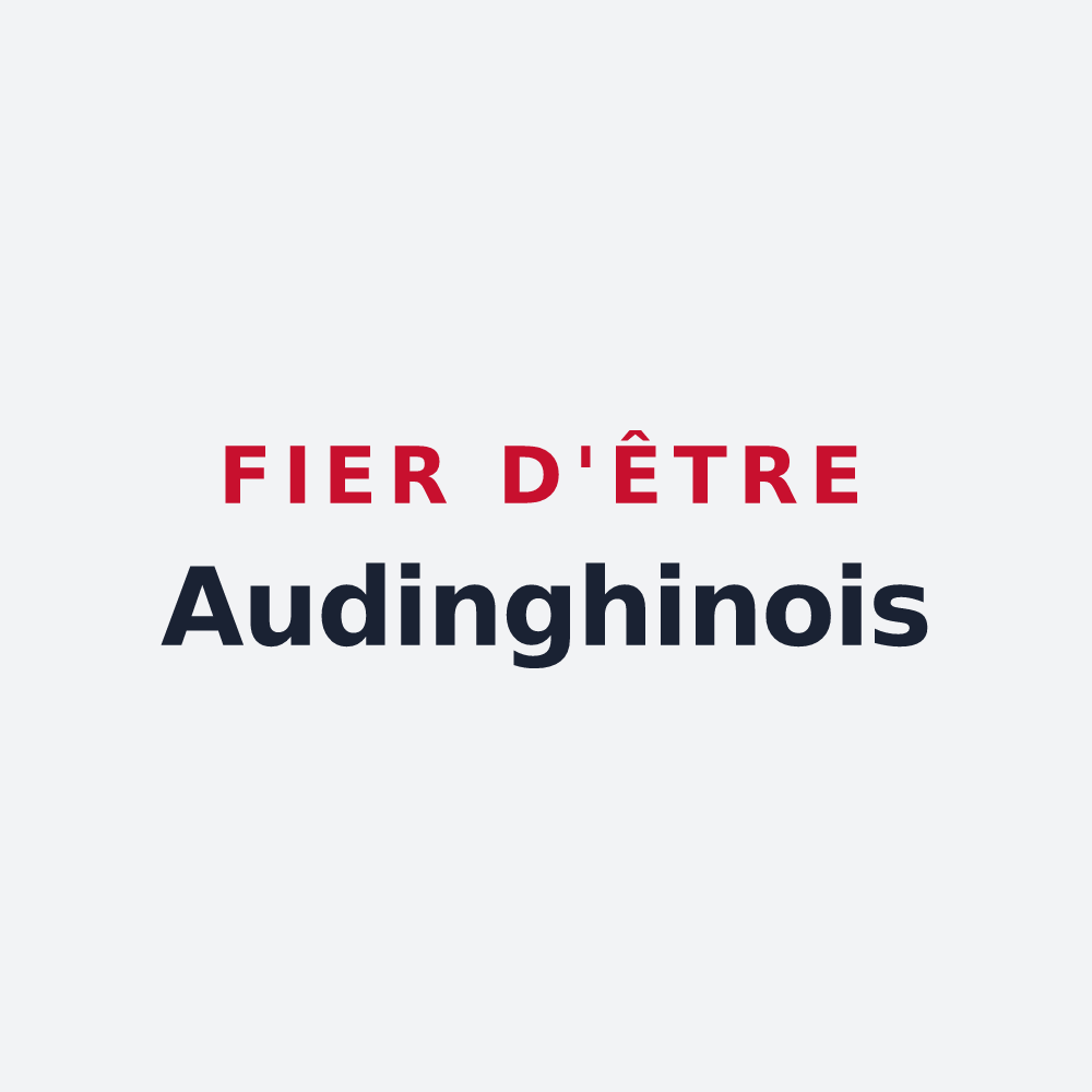 Poster « Fier d'être Audinghinois » — design pour Audinghen