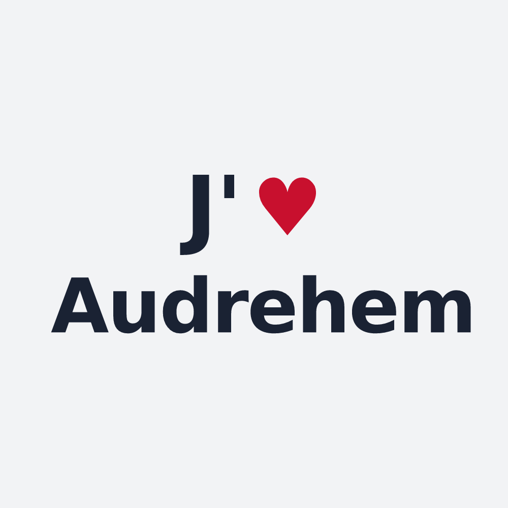 Poster personnalisé Audrehem — design J'aime Audrehem