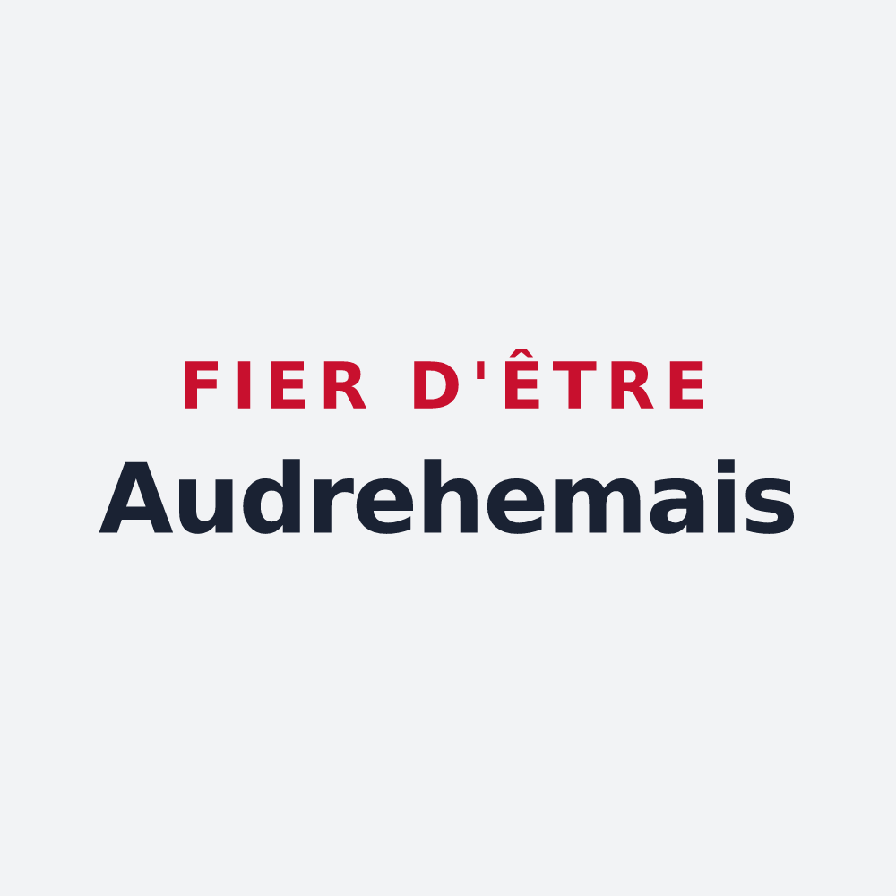 Poster « Fier d'être Audrehemais » — design pour Audrehem
