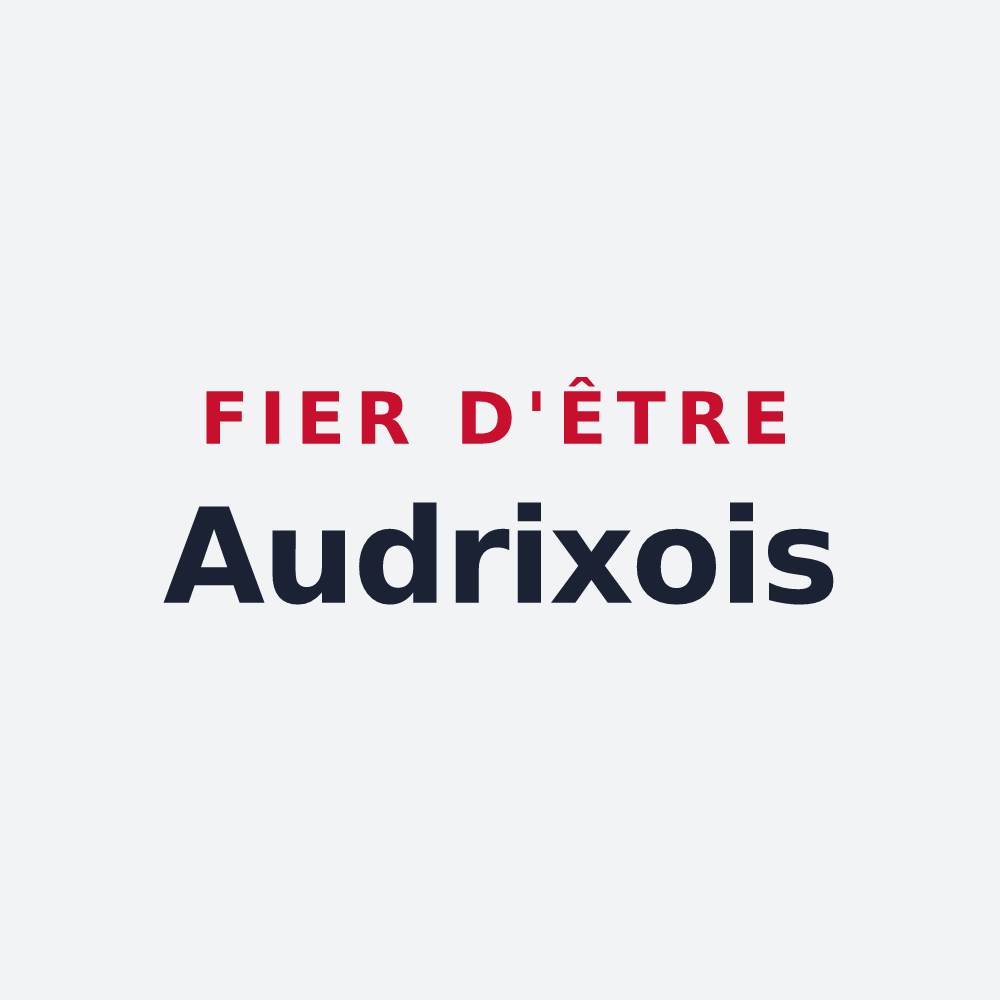 Poster « Fier d'être Audrixois » — design pour Audrix
