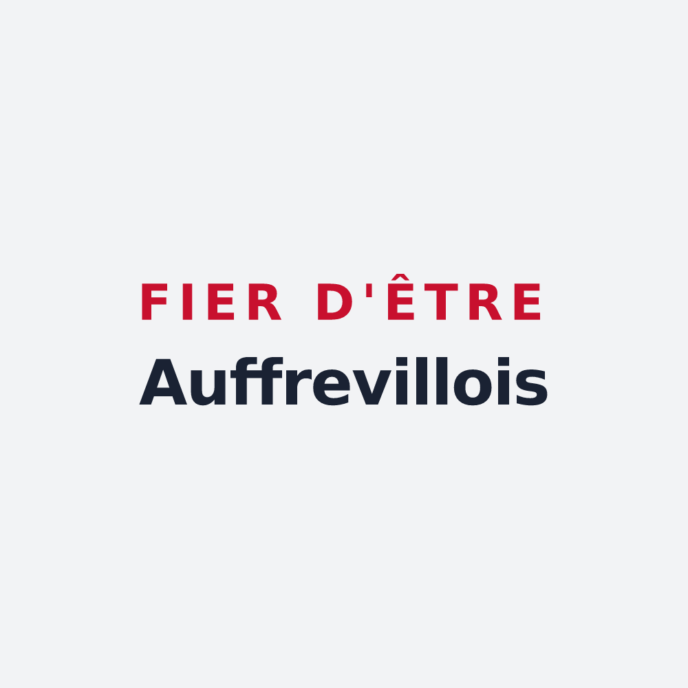 Poster « Fier d'être Auffrevillois » — design pour Auffreville-Brasseuil