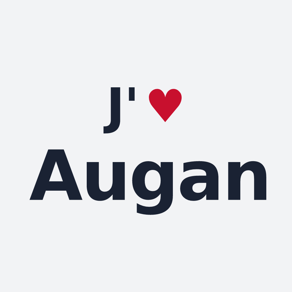 Poster personnalisé Augan — design J'aime Augan