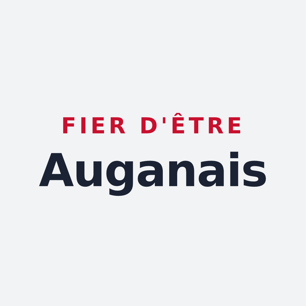 Poster « Fier d'être Auganais » — design pour Augan