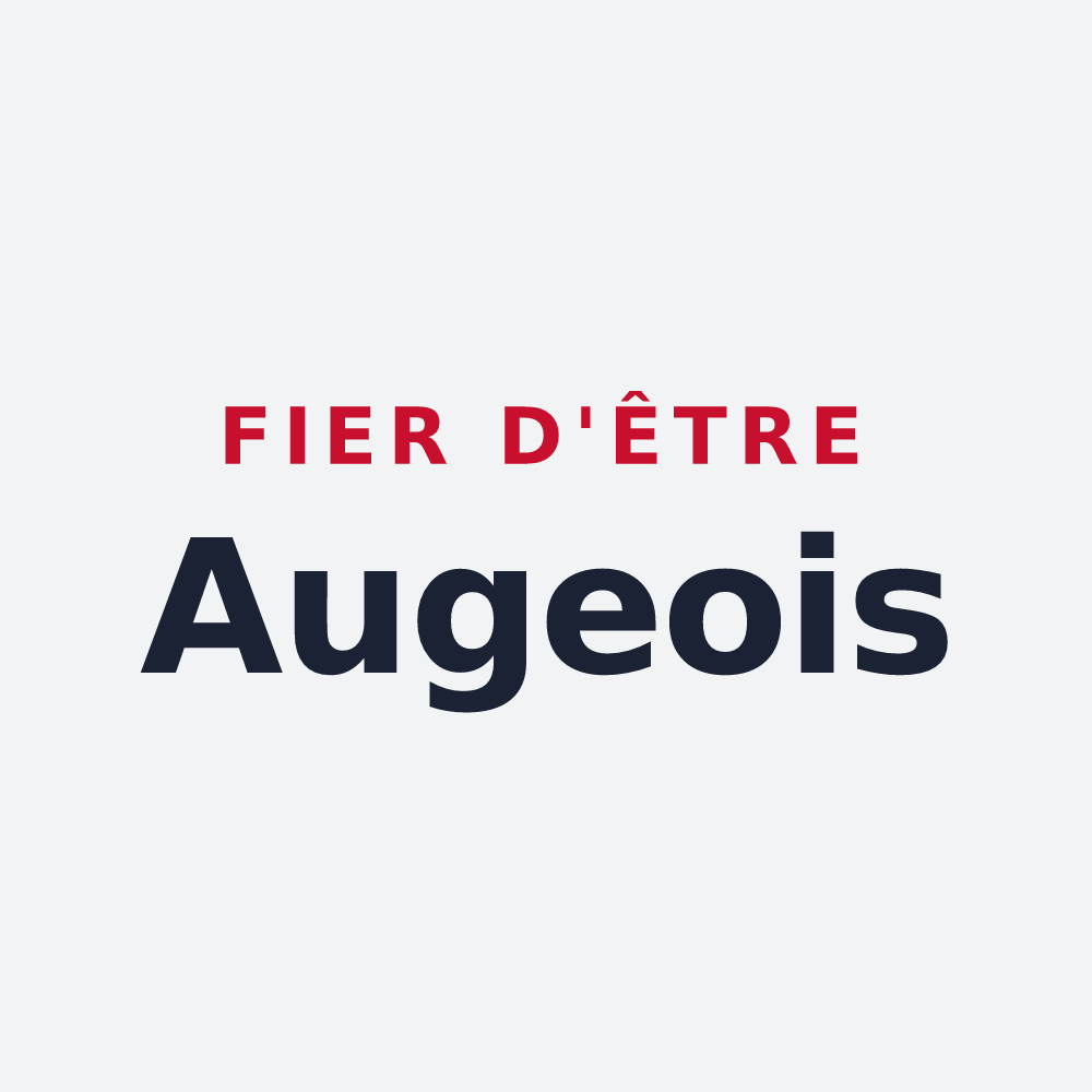 Poster « Fier d'être Augeois » — design pour Auge