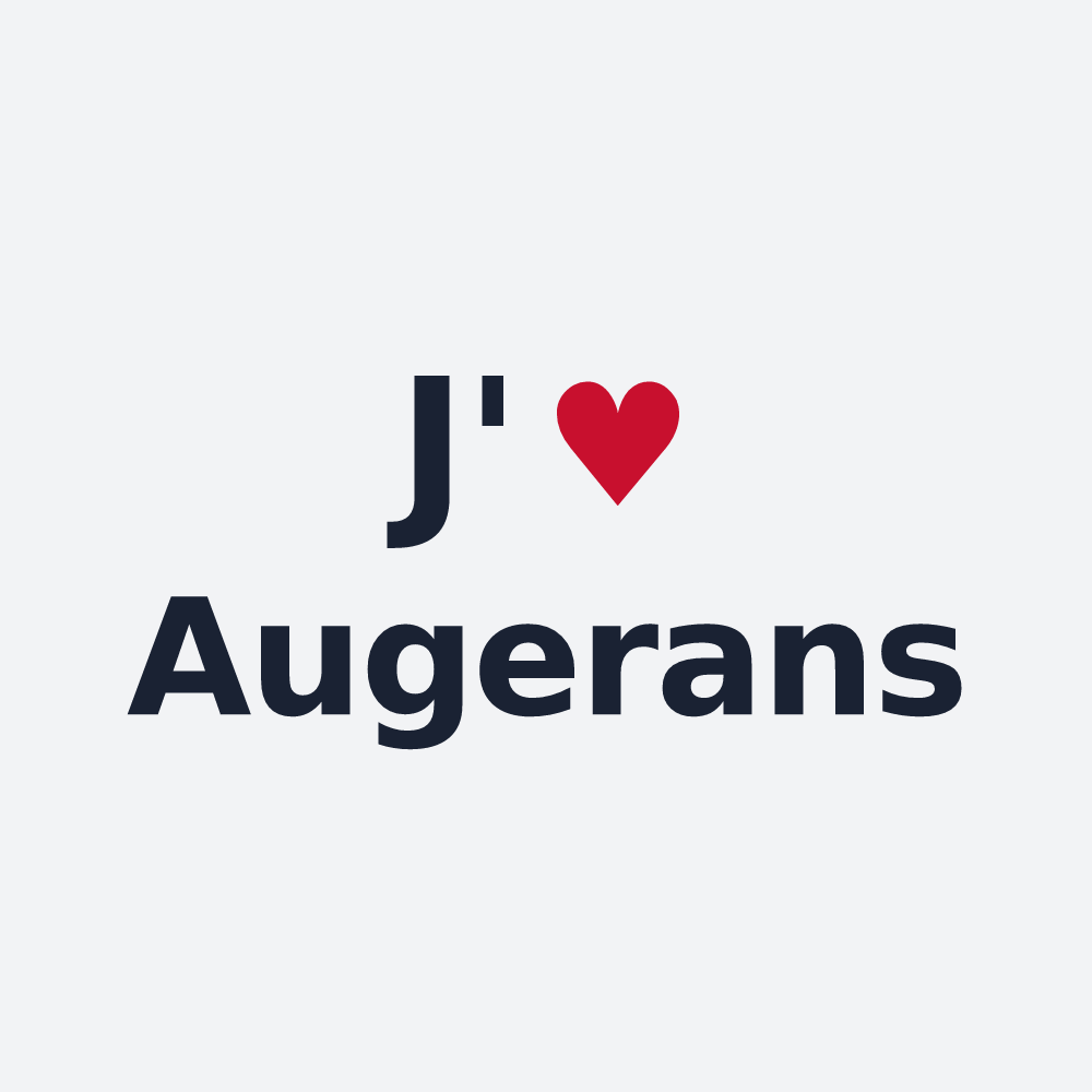 Poster personnalisé Augerans — design J'aime Augerans