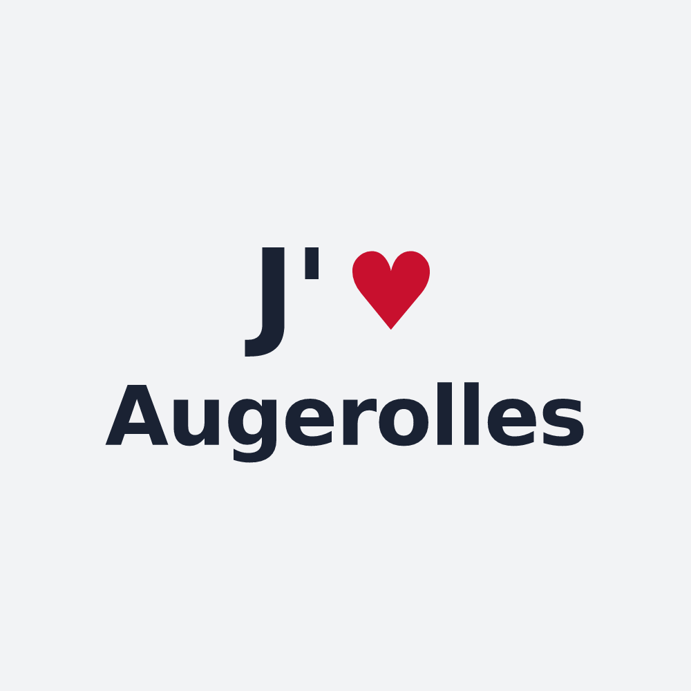 Poster personnalisé Augerolles — design J'aime Augerolles