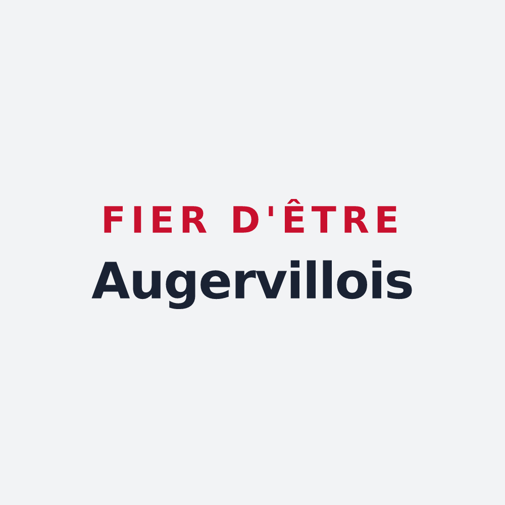 Poster « Fier d'être Augervillois » — design pour Augerville-la-Rivière