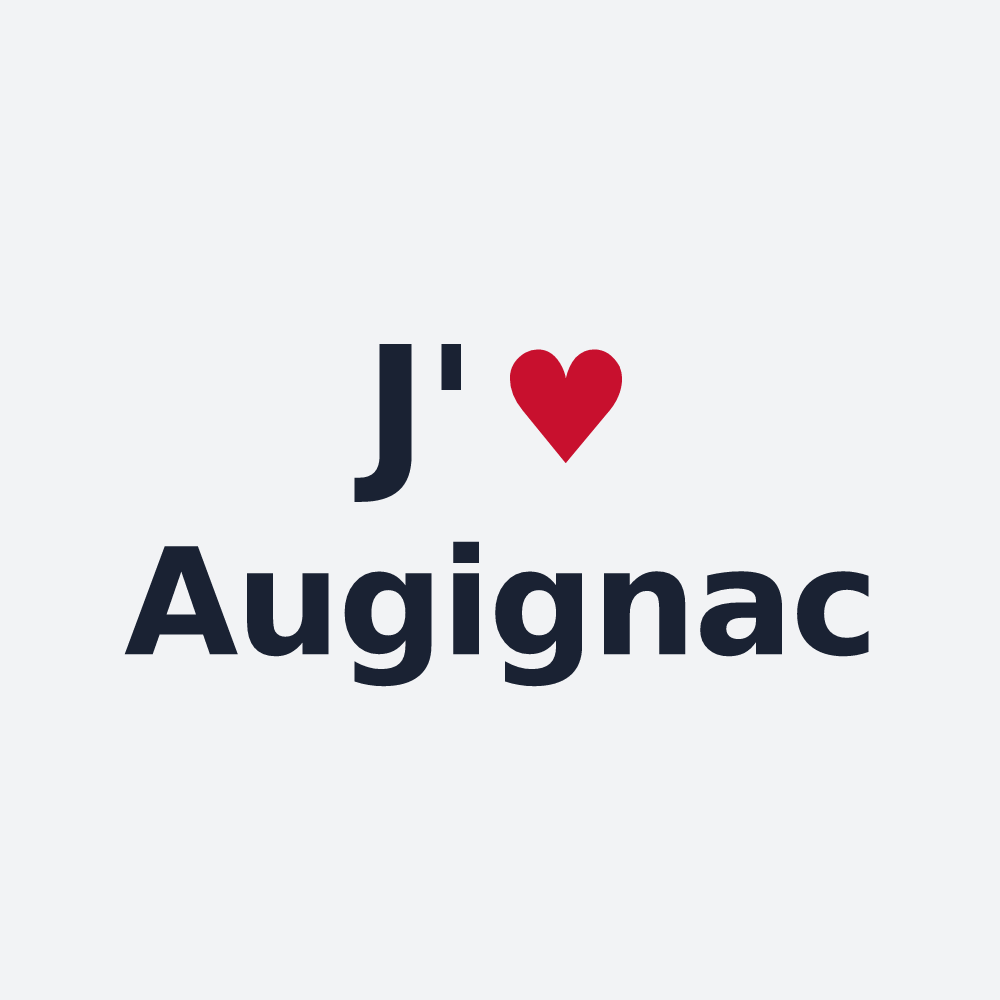 Poster personnalisé Augignac — design J'aime Augignac