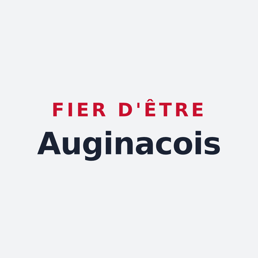Poster « Fier d'être Auginacois » — design pour Augignac