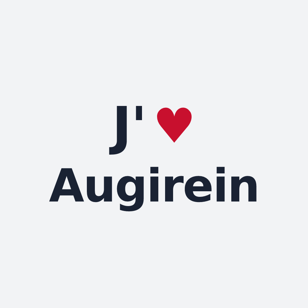 Poster personnalisé Augirein — design J'aime Augirein
