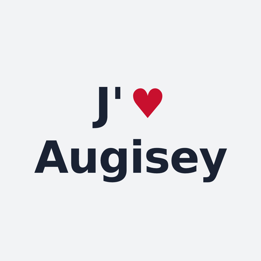 Poster personnalisé Augisey — design J'aime Augisey