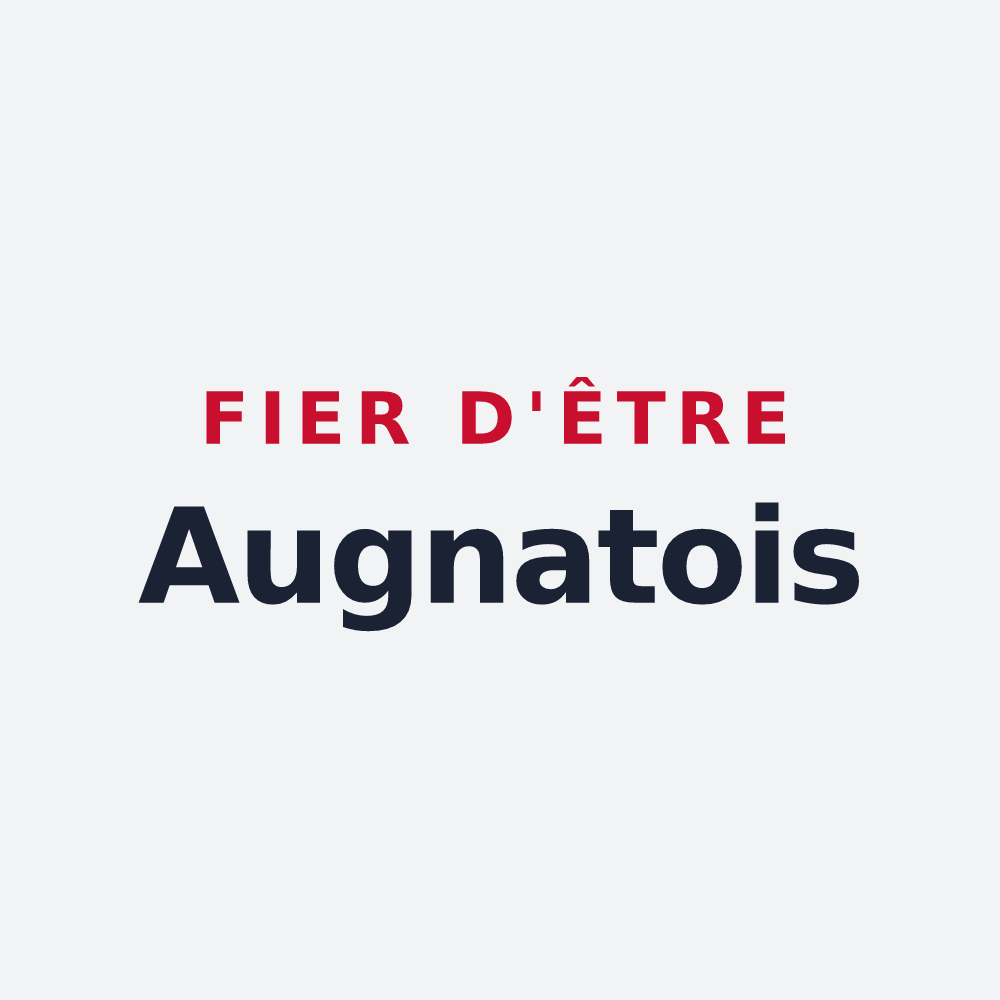 Poster « Fier d'être Augnatois » — design pour Augnat