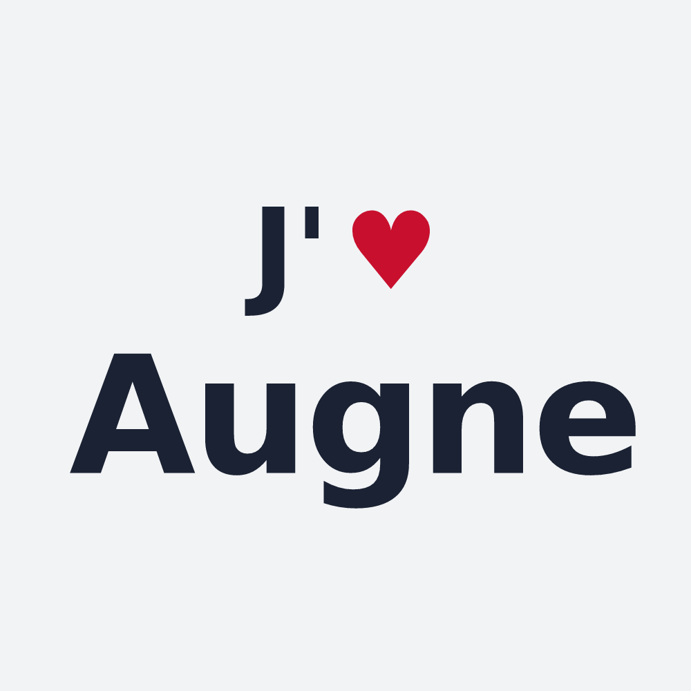 Poster personnalisé Augne — design J'aime Augne