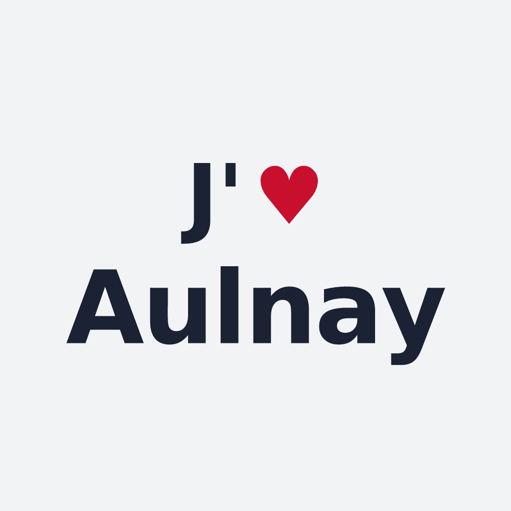 Poster personnalisé Aulnay — design J'aime Aulnay