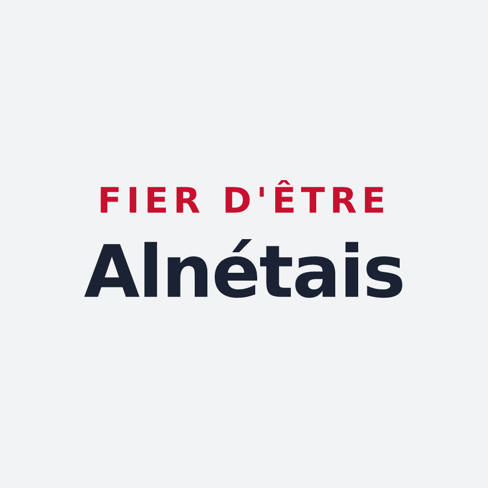 Poster « Fier d'être Alnétais » — design pour Aulnay-la-Rivière