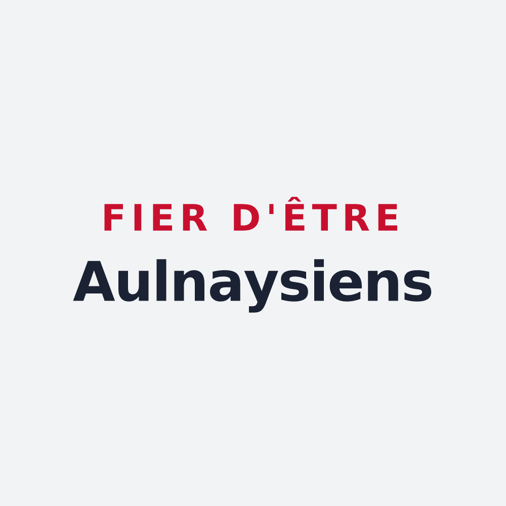 Poster « Fier d'être Aulnaysiens » — design pour Aulnay-sur-Marne