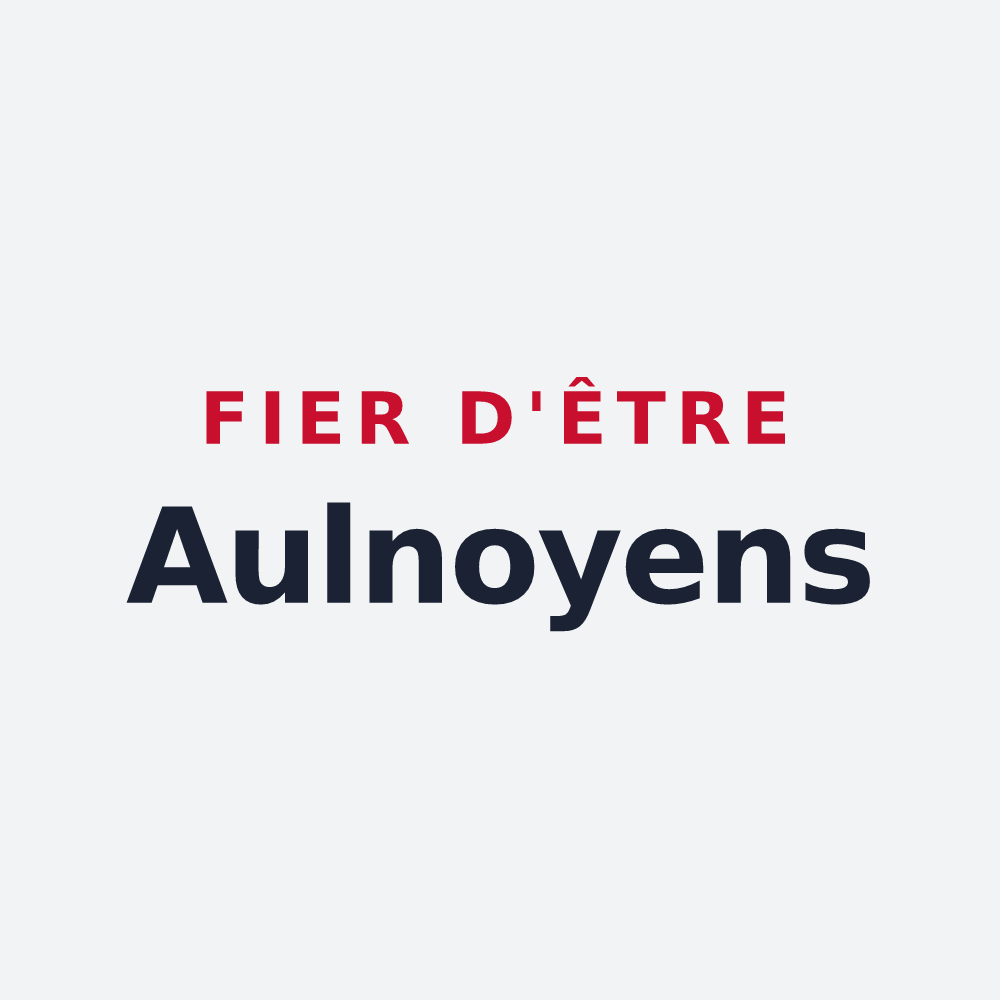 Poster « Fier d'être Aulnoyens » — design pour Aulnoy-sur-Aube