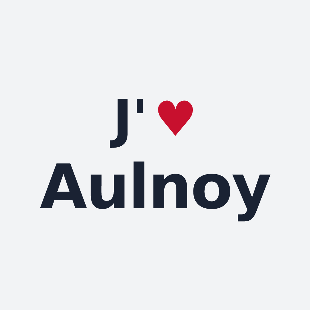 Poster personnalisé Aulnoy — design J'aime Aulnoy