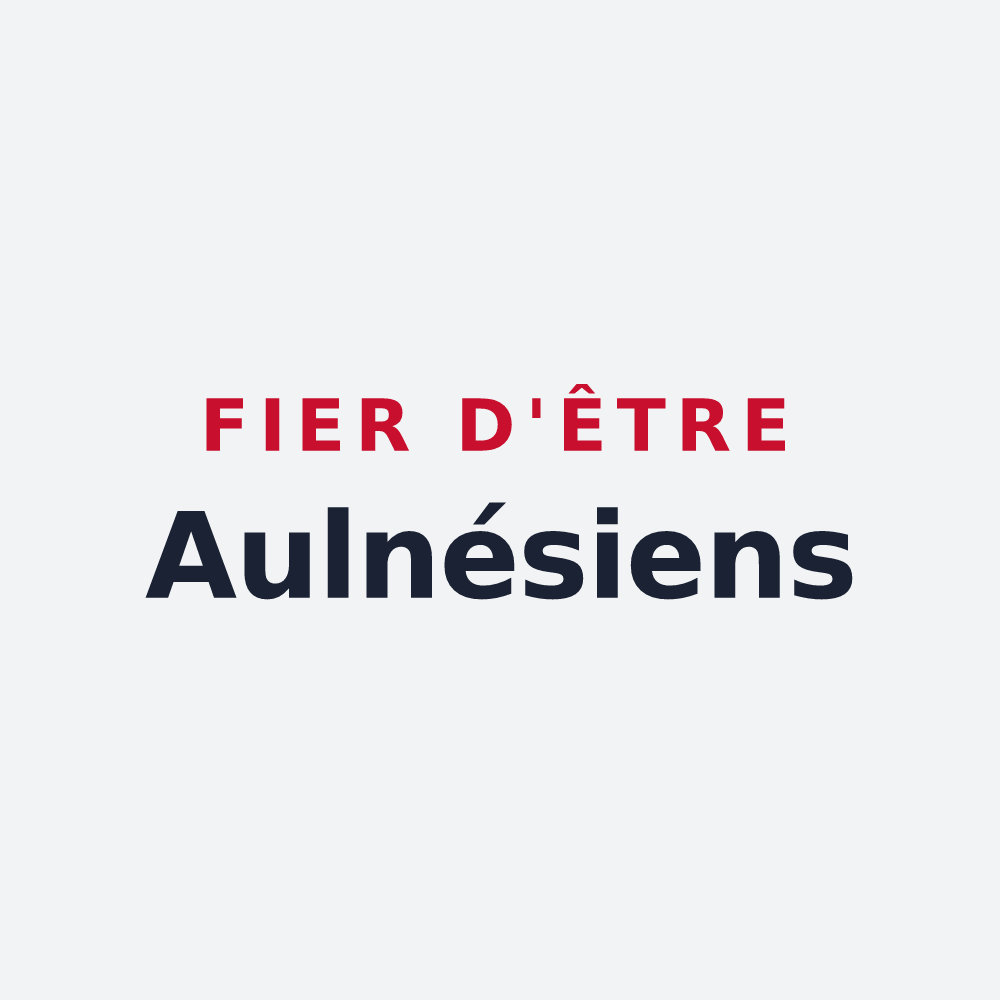 Poster « Fier d'être Aulnésiens » — design pour Aulnoye-Aymeries