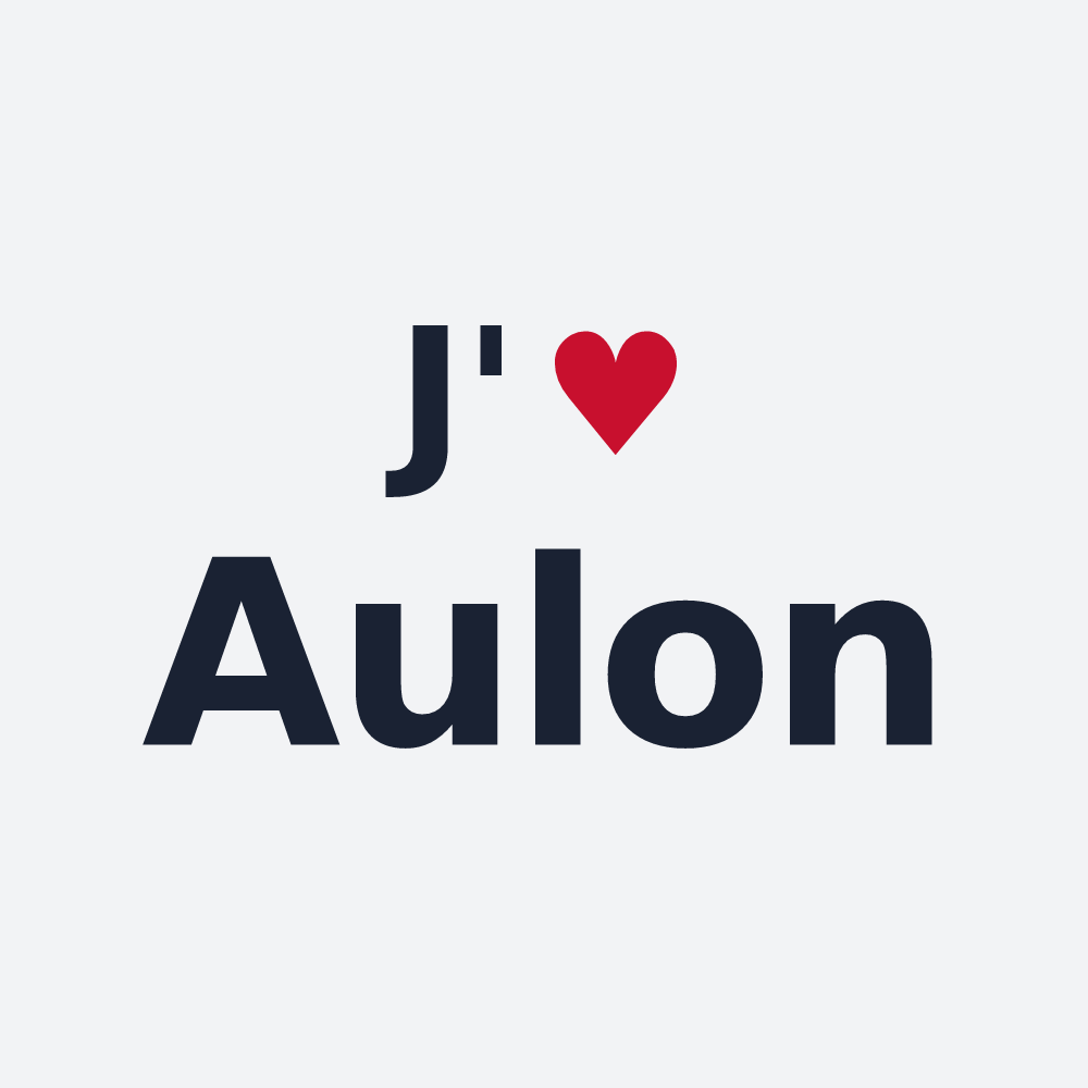 Poster personnalisé Aulon — design J'aime Aulon